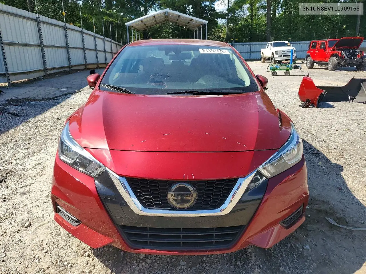 2020 Nissan Versa Sv VIN: 3N1CN8EV1LL909165 Lot: 61350426