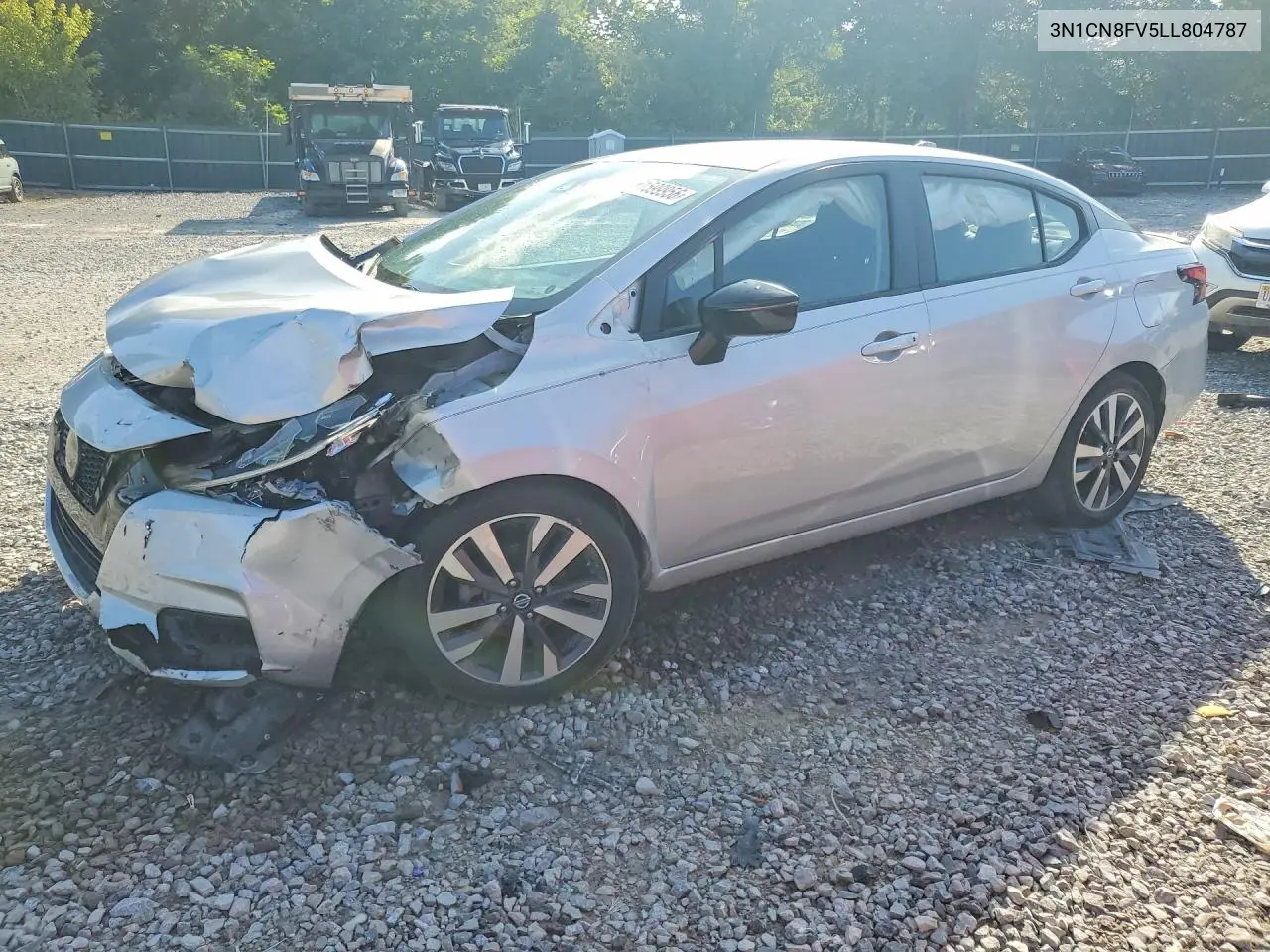 2020 Nissan Versa Sr VIN: 3N1CN8FV5LL804787 Lot: 61599956