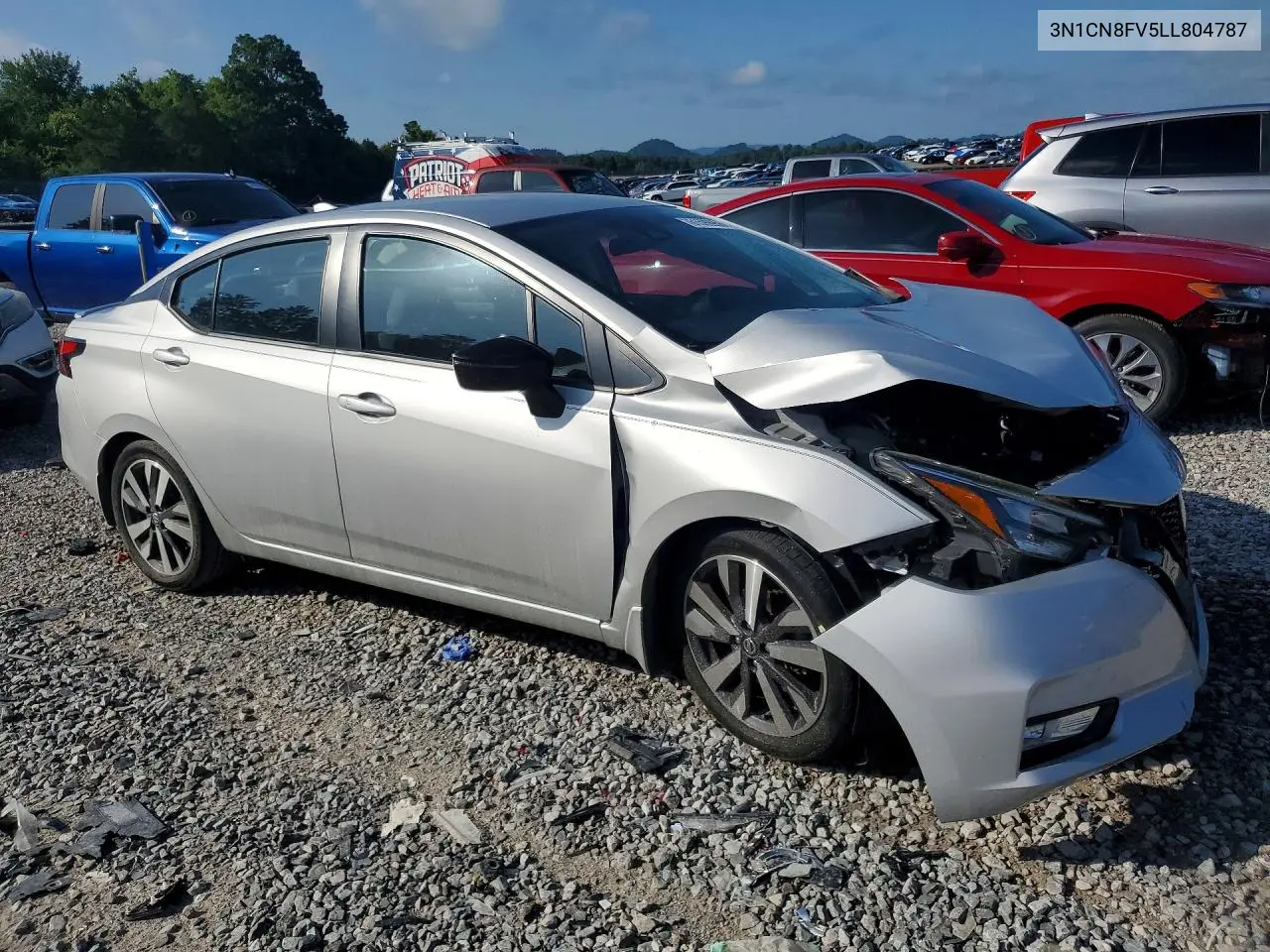 2020 Nissan Versa Sr VIN: 3N1CN8FV5LL804787 Lot: 61599956