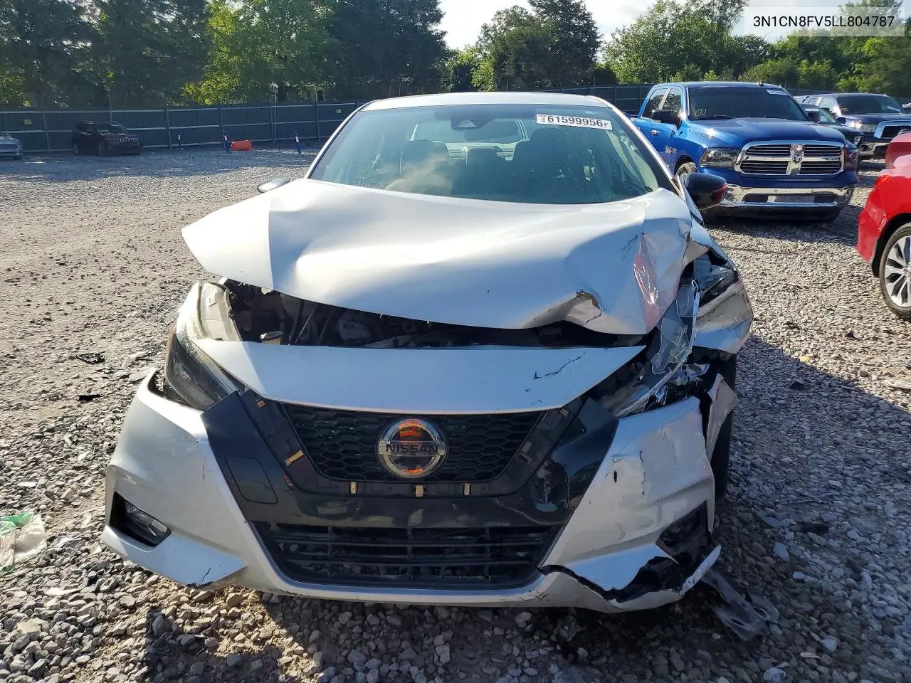 2020 Nissan Versa Sr VIN: 3N1CN8FV5LL804787 Lot: 61599956