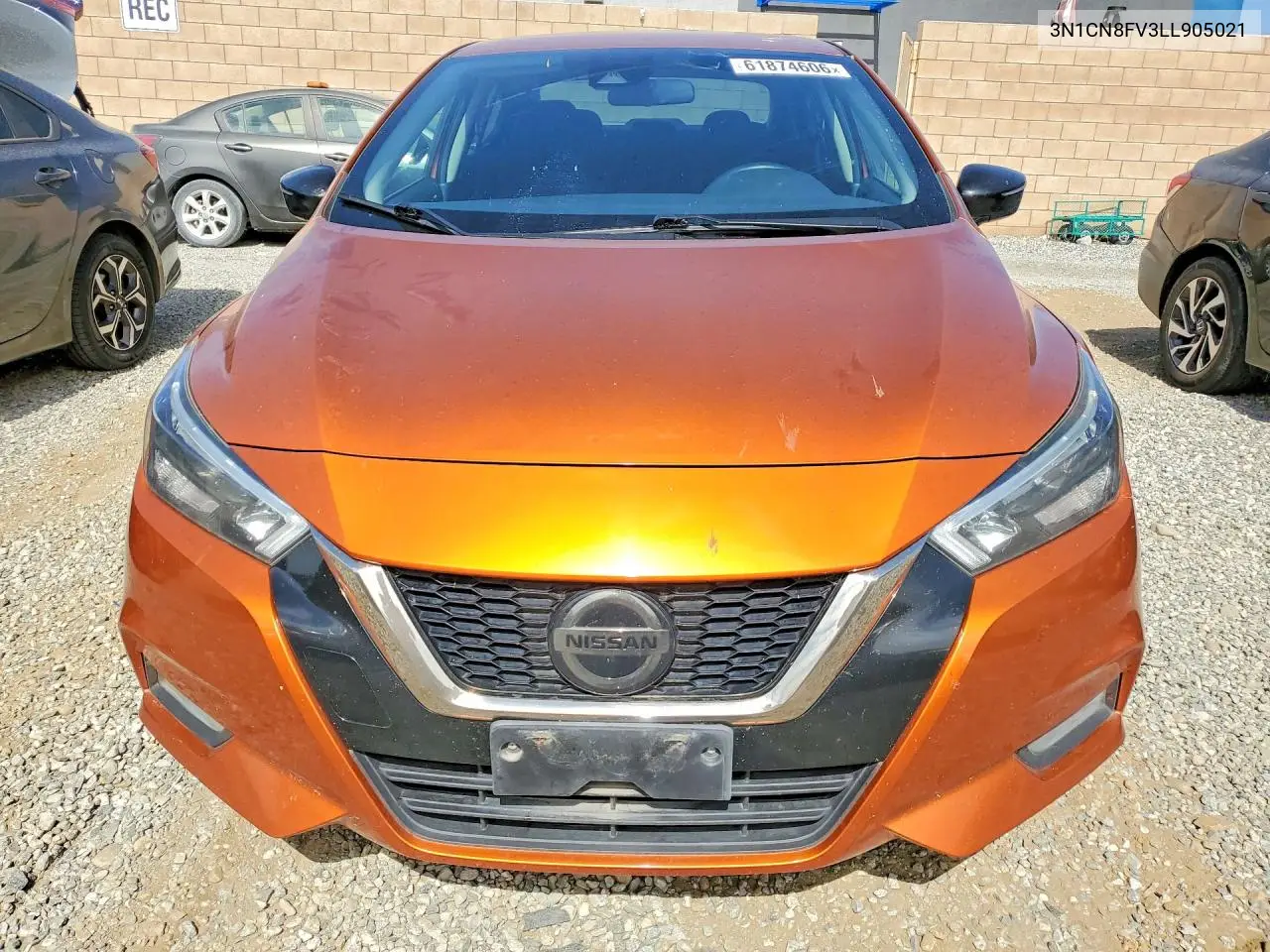 2020 Nissan Versa Sr VIN: 3N1CN8FV3LL905021 Lot: 61874606