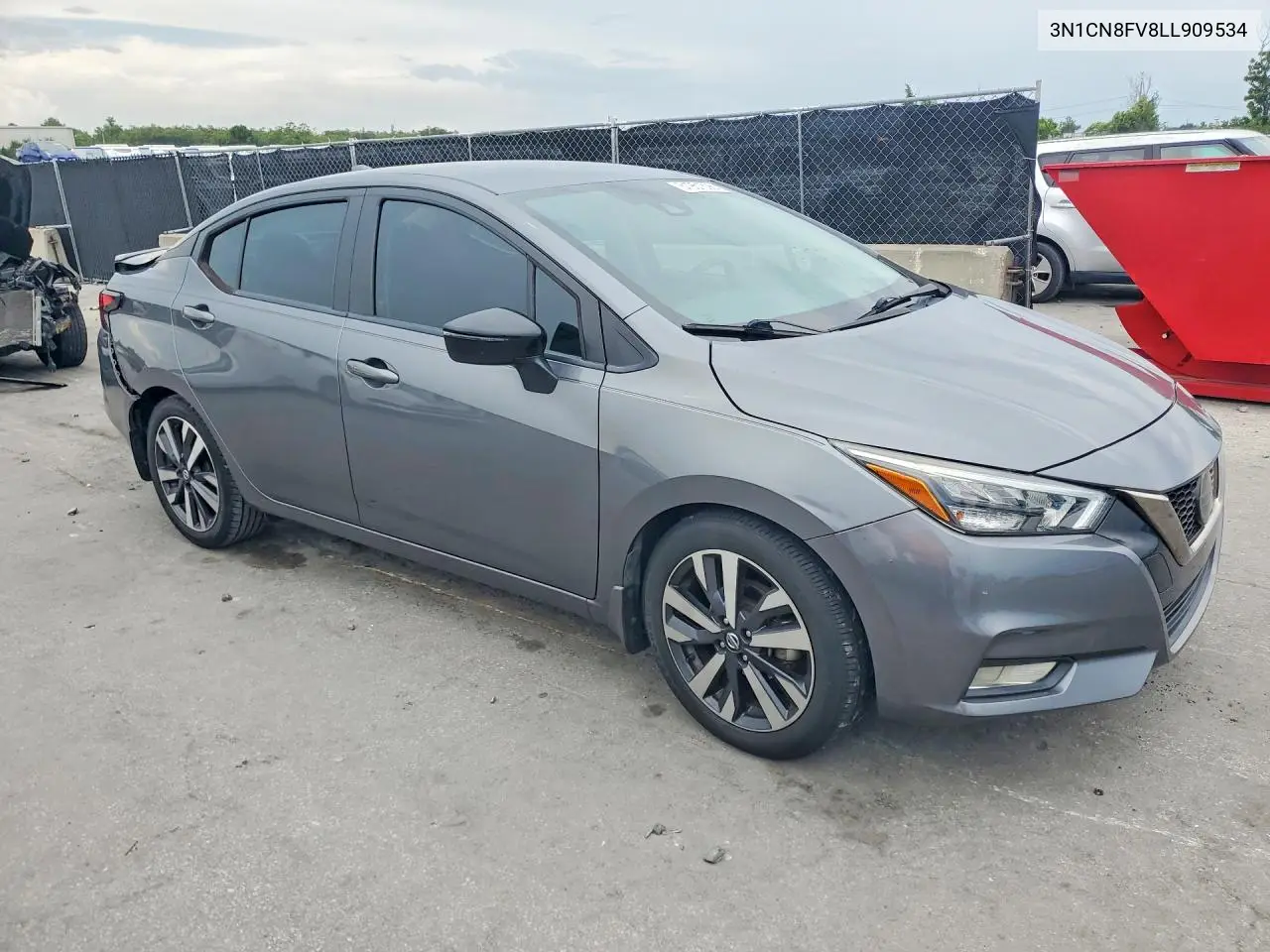 2020 Nissan Versa Sr VIN: 3N1CN8FV8LL909534 Lot: 61951596