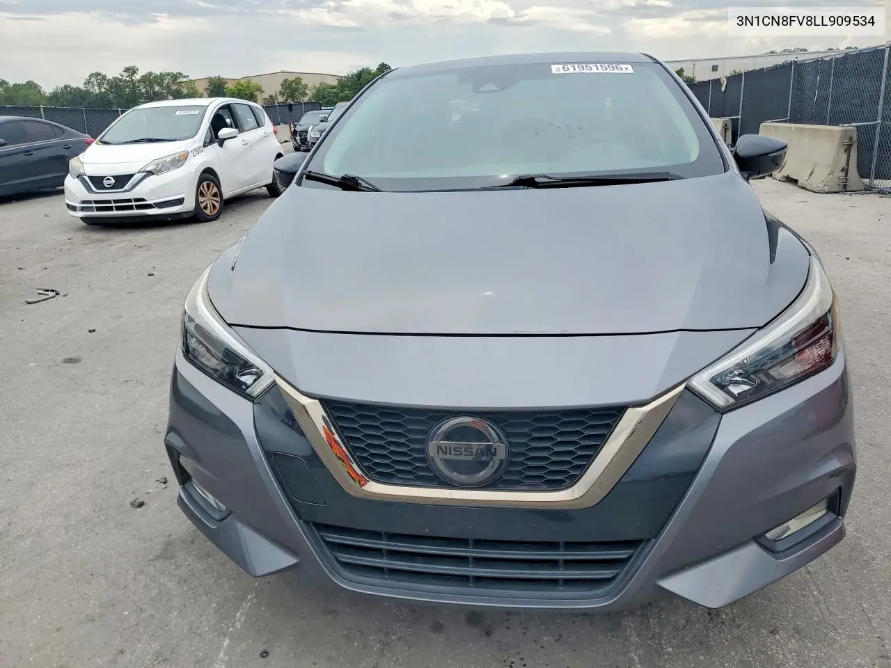 2020 Nissan Versa Sr VIN: 3N1CN8FV8LL909534 Lot: 61951596