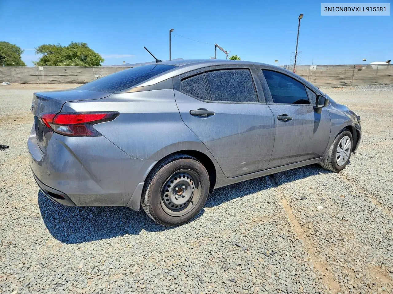 2020 Nissan Versa S VIN: 3N1CN8DVXLL915581 Lot: 62114836