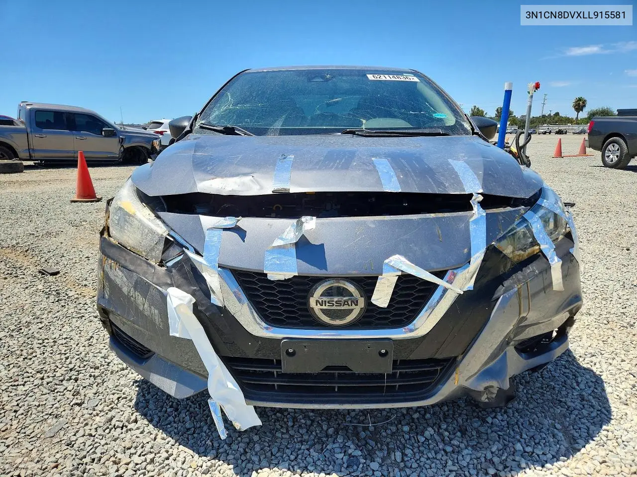 2020 Nissan Versa S VIN: 3N1CN8DVXLL915581 Lot: 62114836