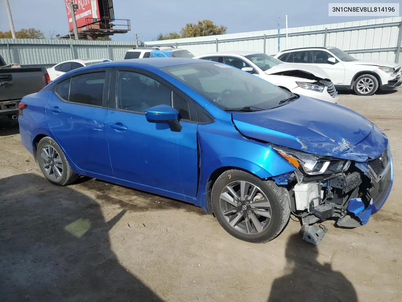 3N1CN8EV8LL814196 2020 Nissan Versa Sv