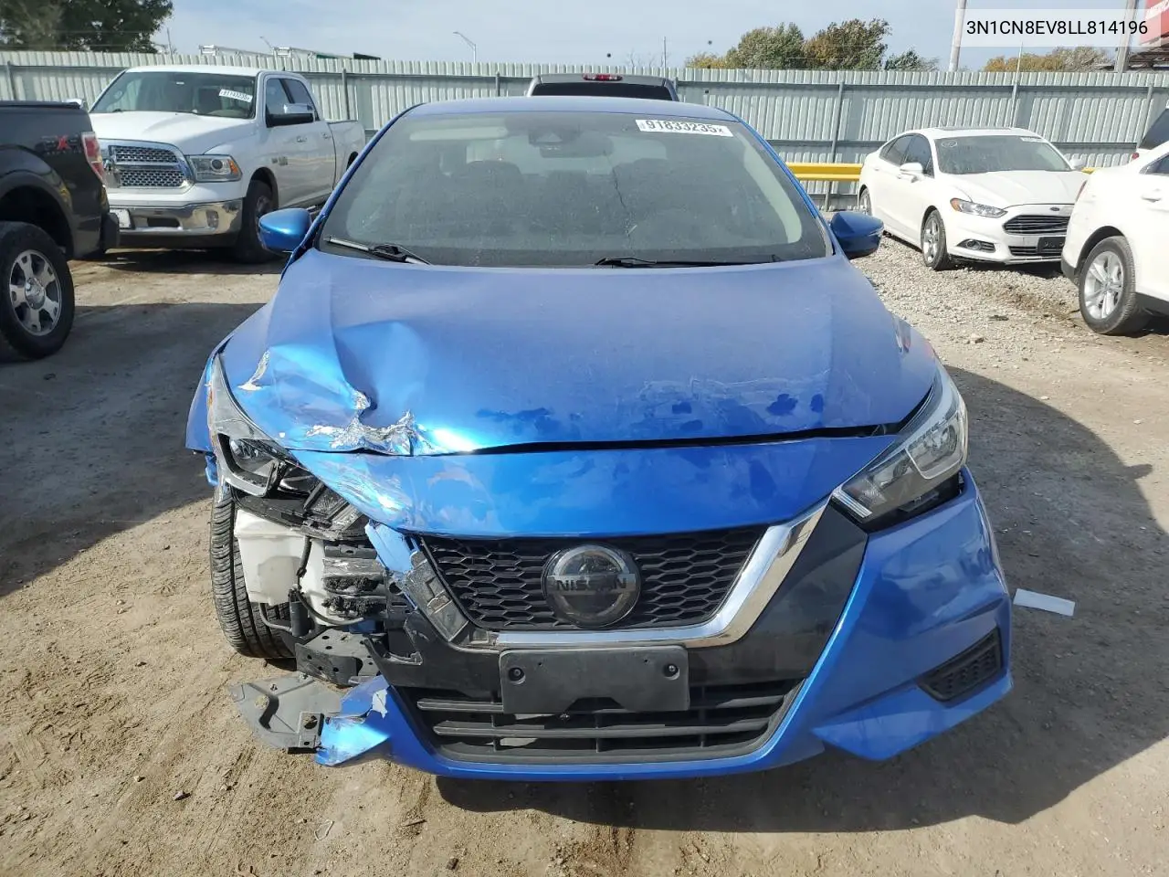 3N1CN8EV8LL814196 2020 Nissan Versa Sv