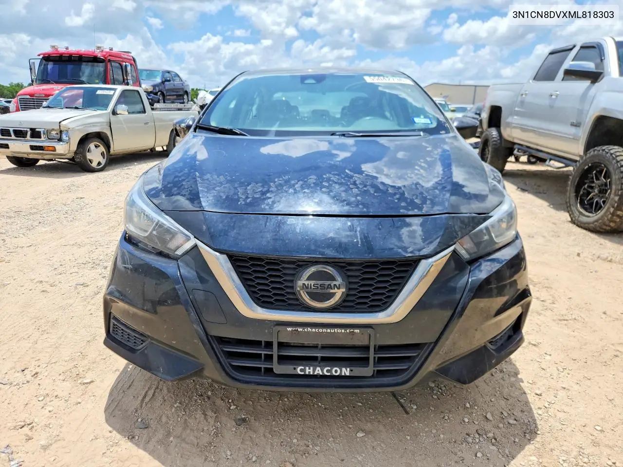 2021 Nissan Versa S VIN: 3N1CN8DVXML818303 Lot: 55042736