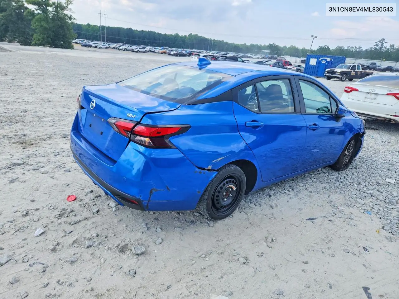 2021 Nissan Versa Sv VIN: 3N1CN8EV4ML830543 Lot: 56600456