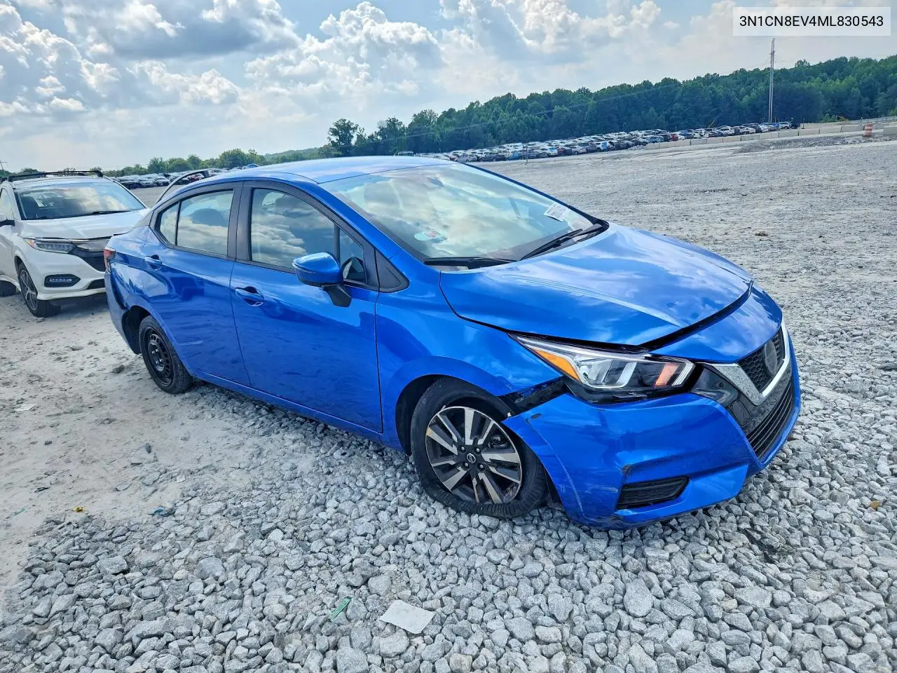 2021 Nissan Versa Sv VIN: 3N1CN8EV4ML830543 Lot: 56600456