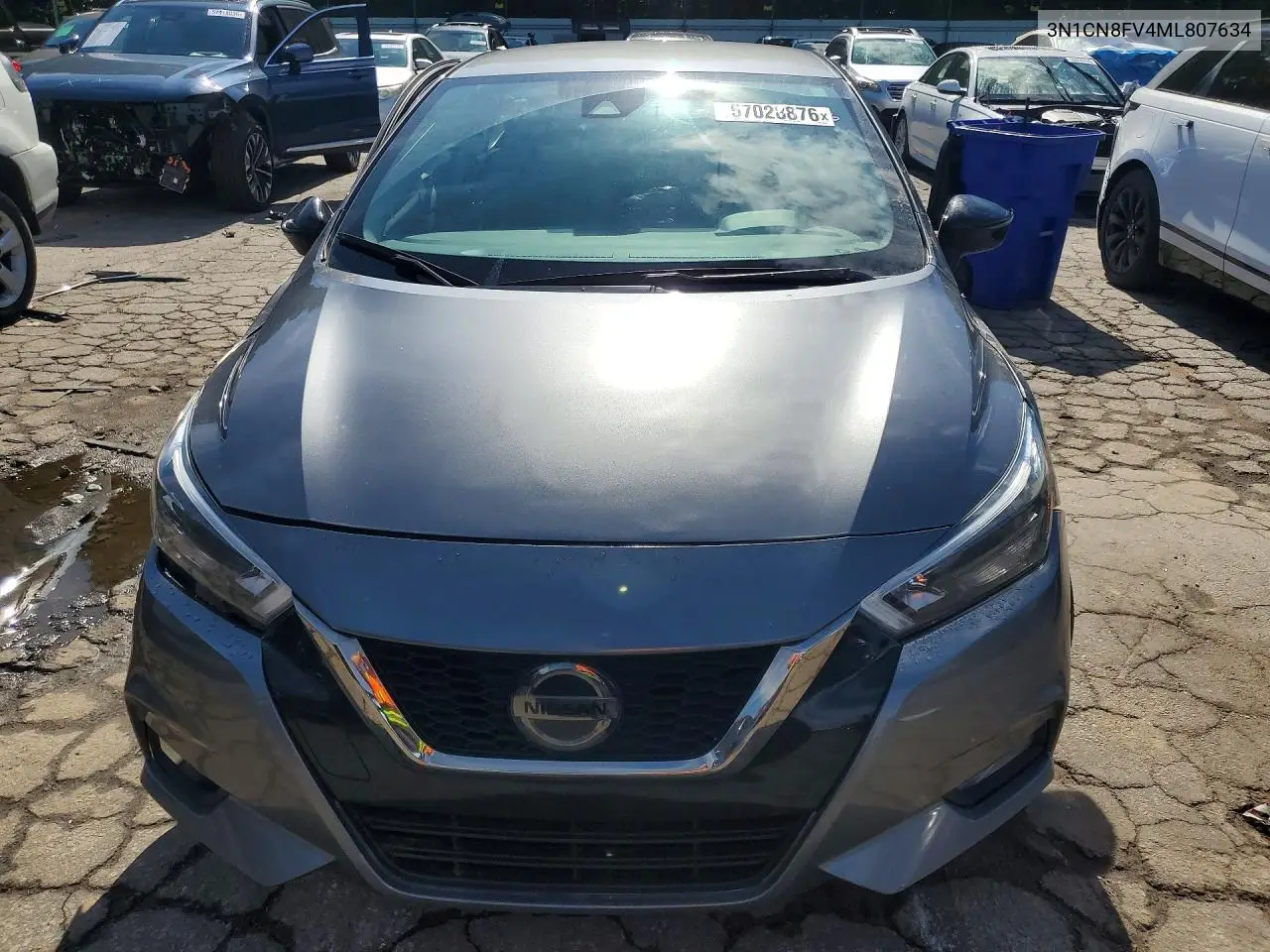 2021 Nissan Versa Sr VIN: 3N1CN8FV4ML807634 Lot: 57028876