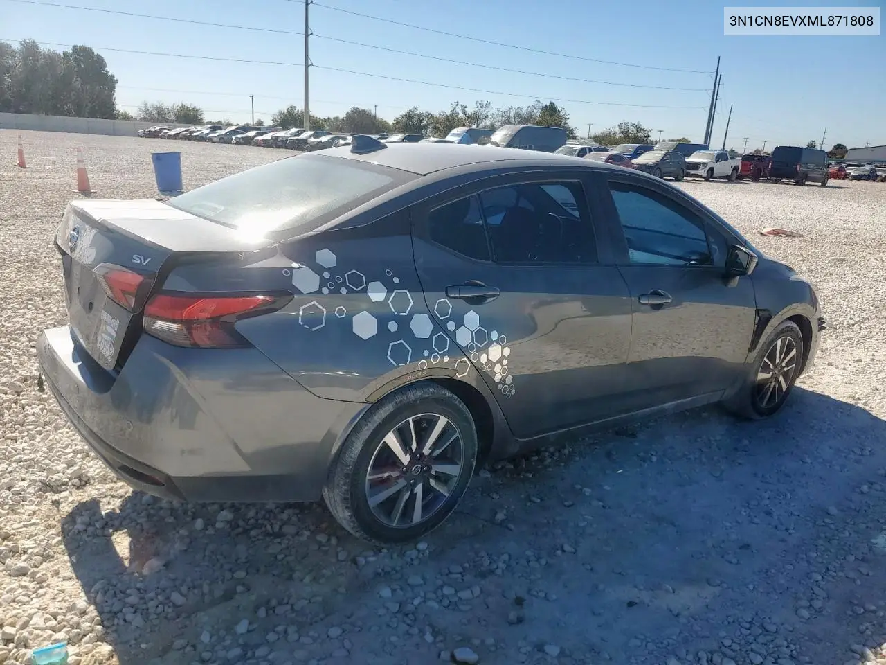 3N1CN8EVXML871808 2021 Nissan Versa Sv