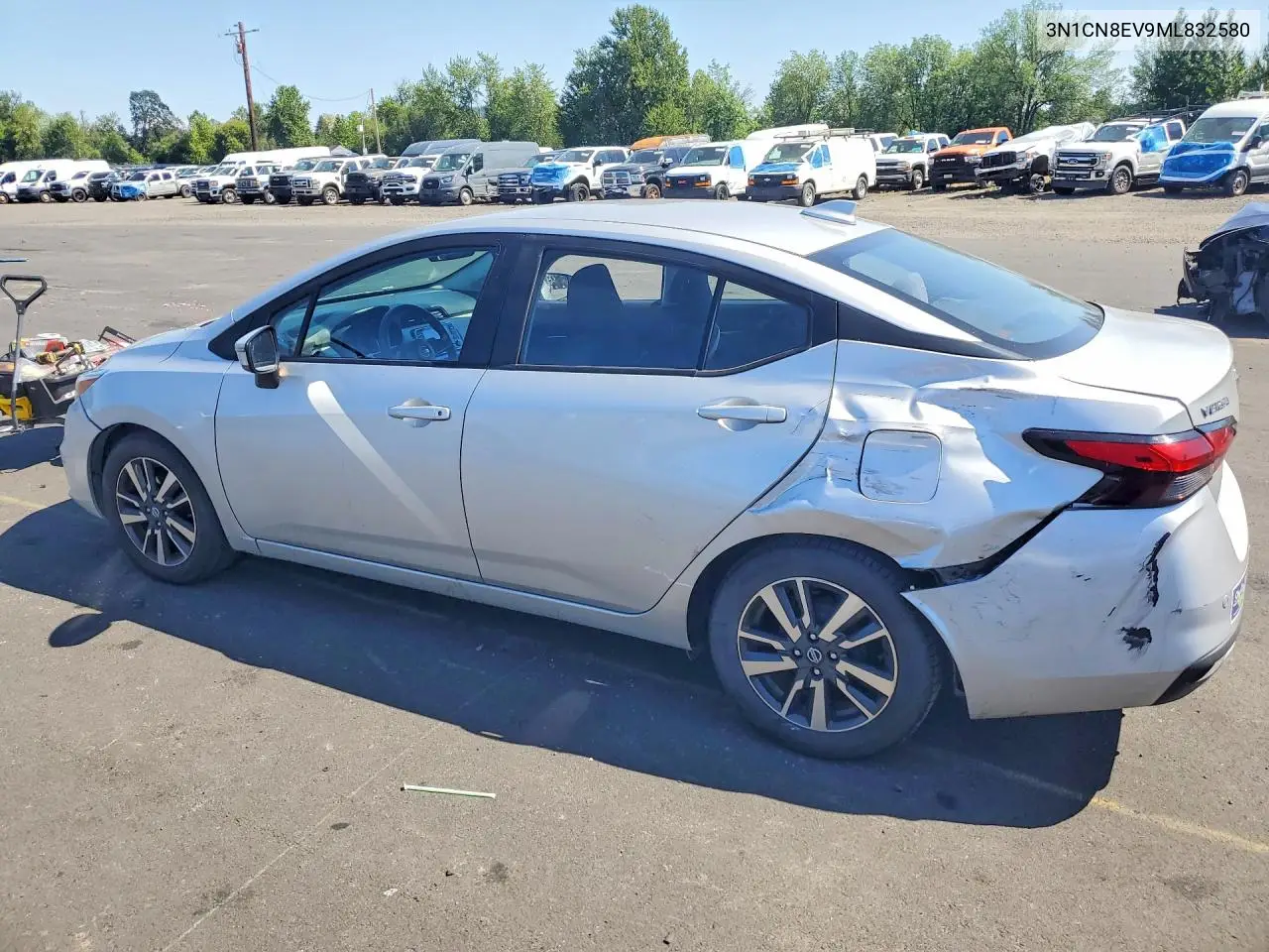 2021 Nissan Versa Sv VIN: 3N1CN8EV9ML832580 Lot: 60661356