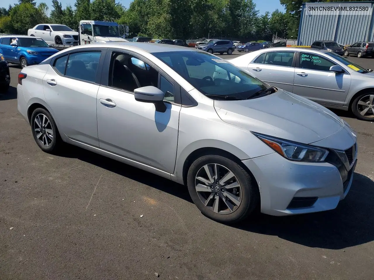 2021 Nissan Versa Sv VIN: 3N1CN8EV9ML832580 Lot: 60661356