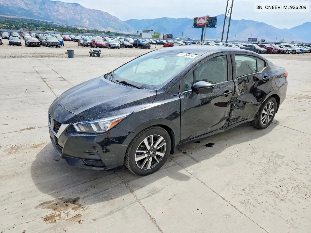 2021 Nissan Versa Sv VIN: 3N1CN8EV1ML926209 Lot: 61163416