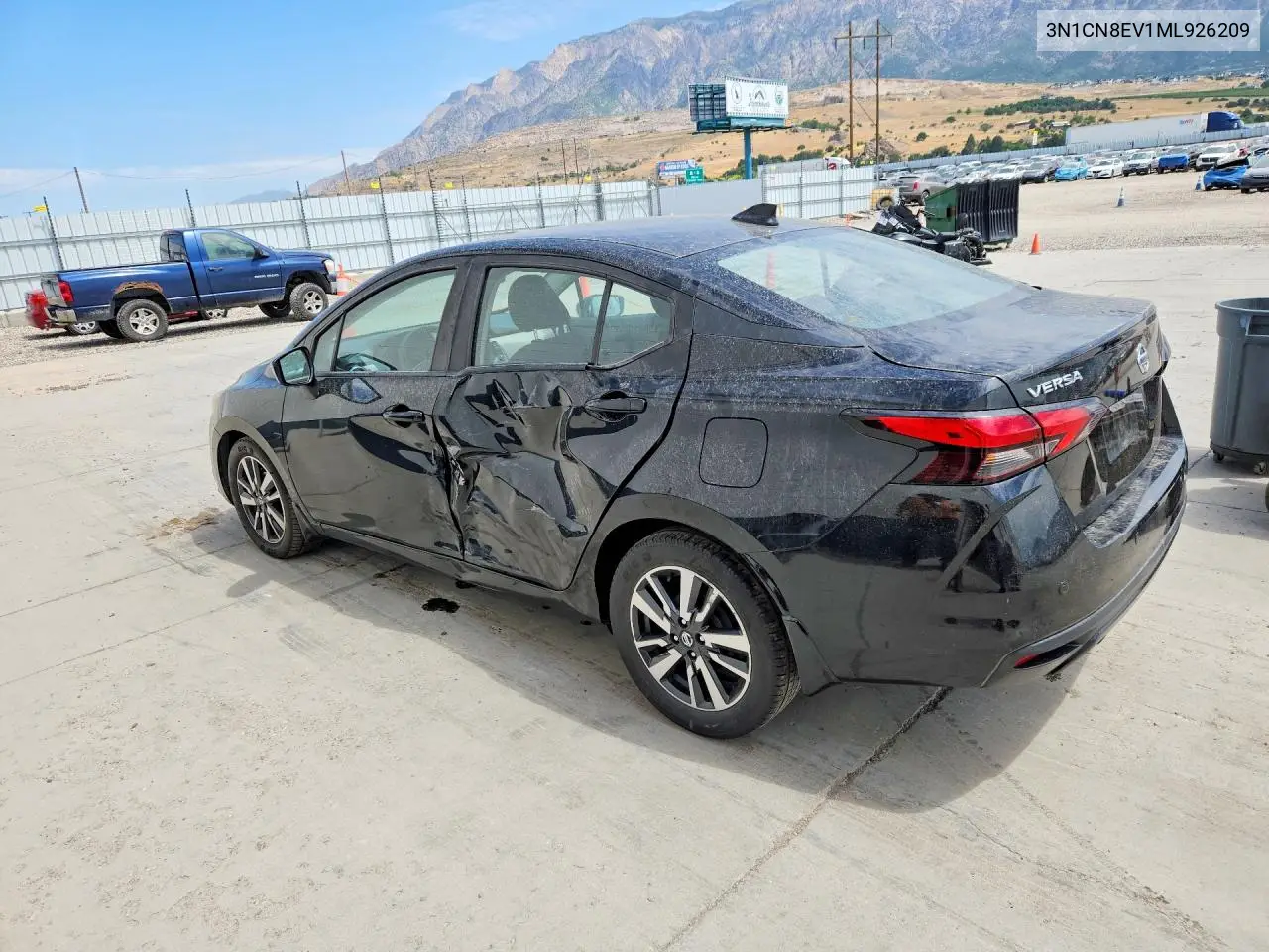 2021 Nissan Versa Sv VIN: 3N1CN8EV1ML926209 Lot: 61163416