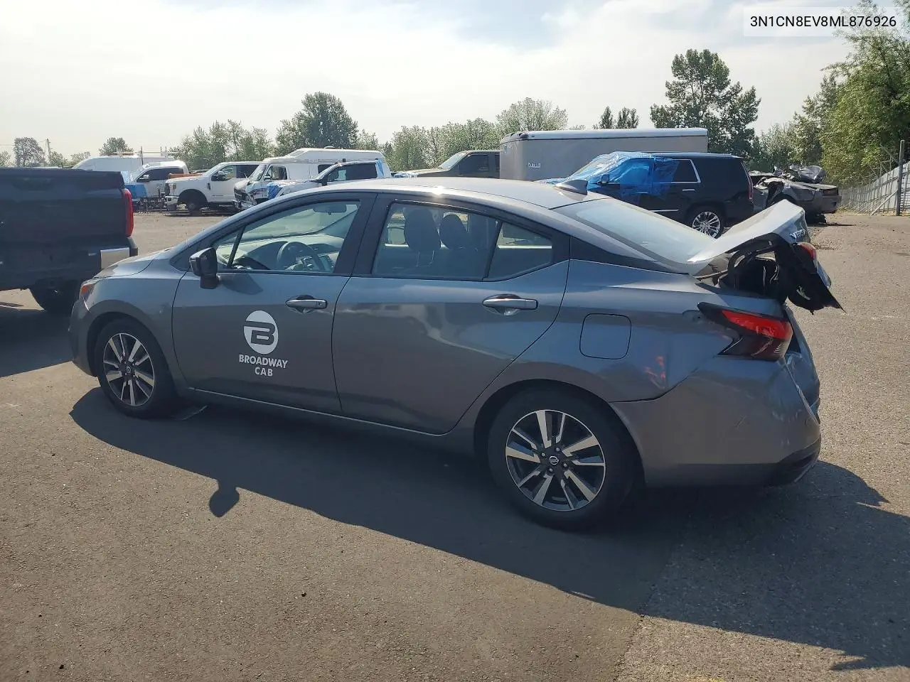 2021 Nissan Versa Sv VIN: 3N1CN8EV8ML876926 Lot: 61755846