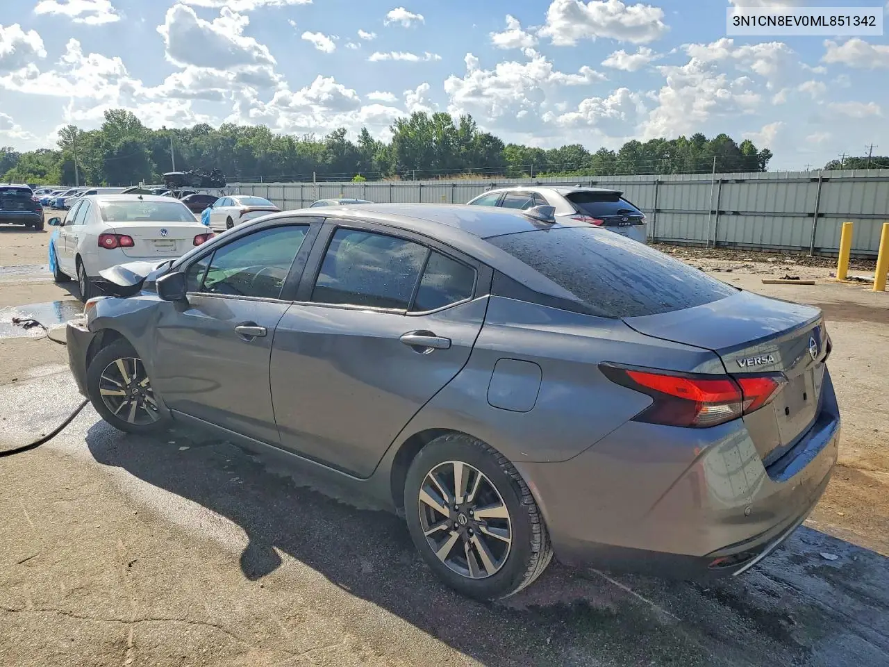 2021 Nissan Versa Sv VIN: 3N1CN8EV0ML851342 Lot: 61777856