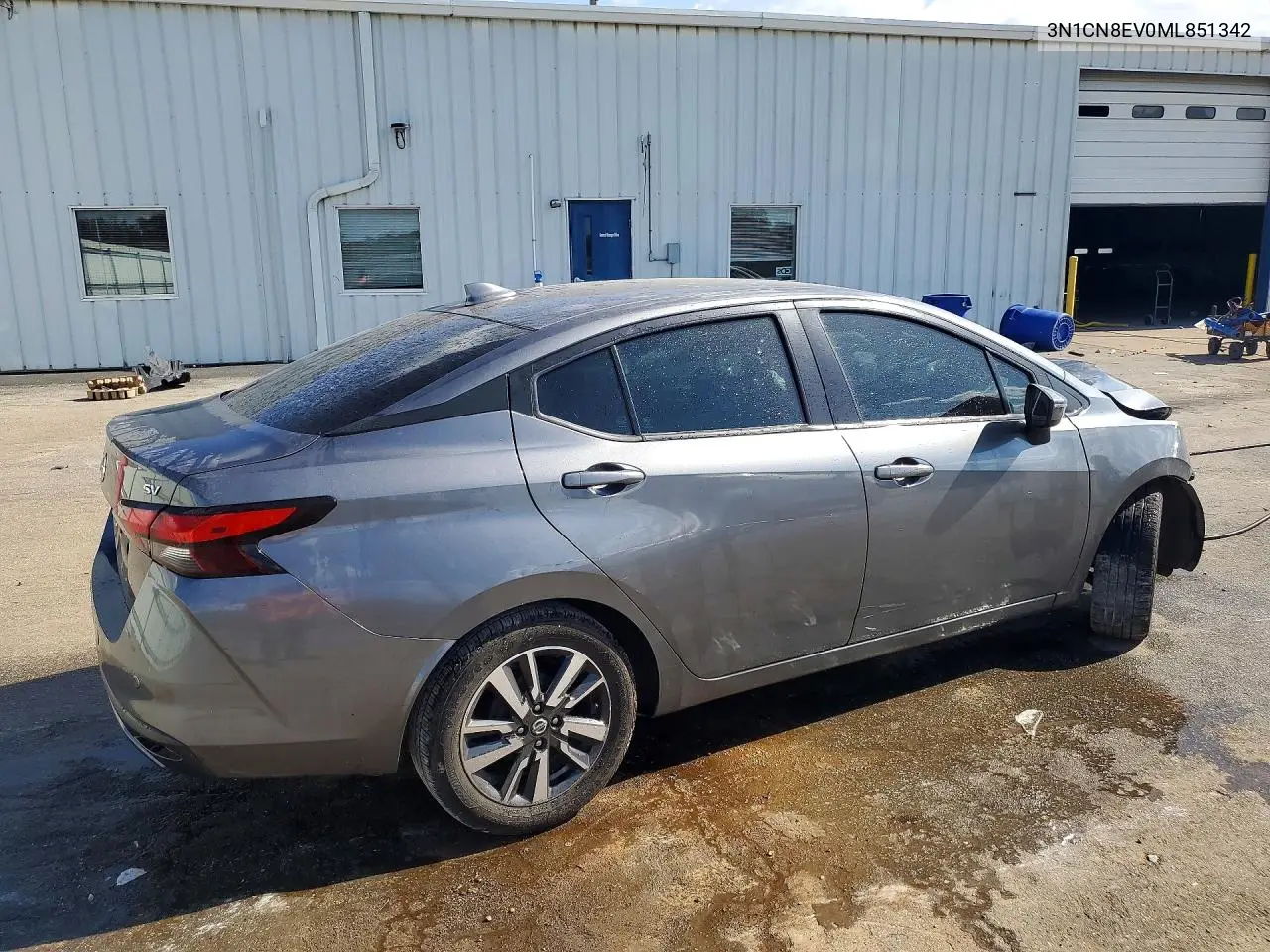 2021 Nissan Versa Sv VIN: 3N1CN8EV0ML851342 Lot: 61777856