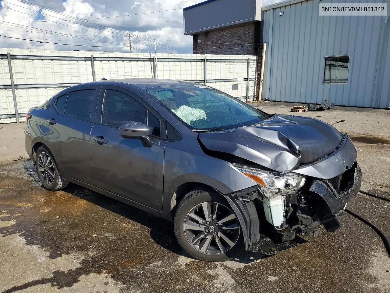 2021 Nissan Versa Sv VIN: 3N1CN8EV0ML851342 Lot: 61777856