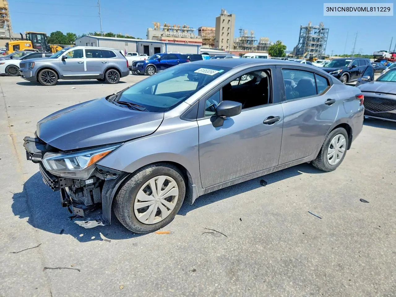 2021 Nissan Versa S VIN: 3N1CN8DV0ML811229 Lot: 61853096