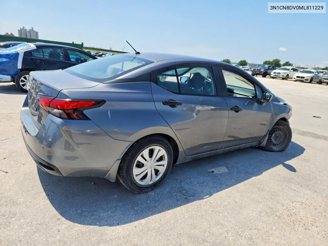 2021 Nissan Versa S VIN: 3N1CN8DV0ML811229 Lot: 61853096