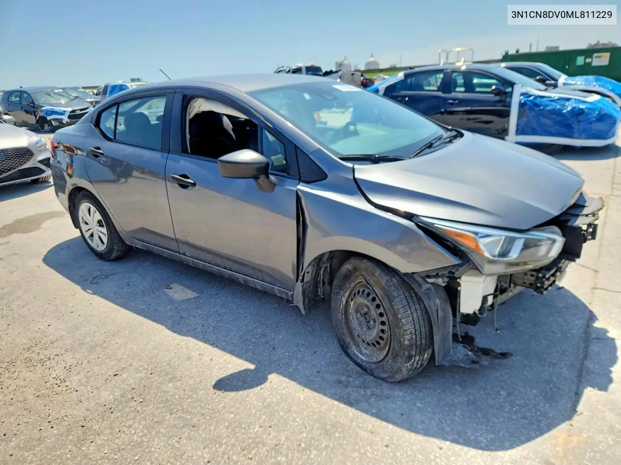 2021 Nissan Versa S VIN: 3N1CN8DV0ML811229 Lot: 61853096