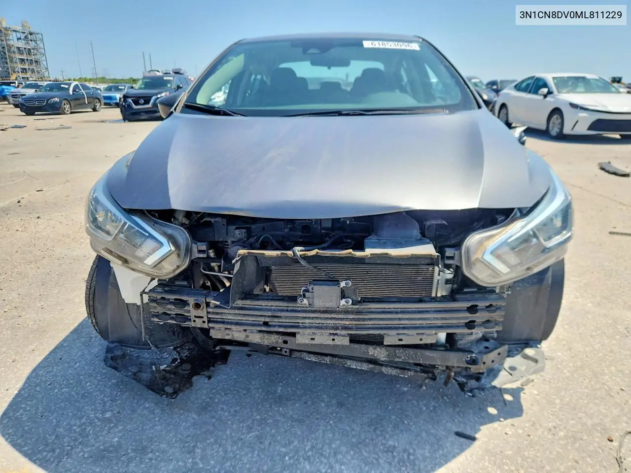 2021 Nissan Versa S VIN: 3N1CN8DV0ML811229 Lot: 61853096
