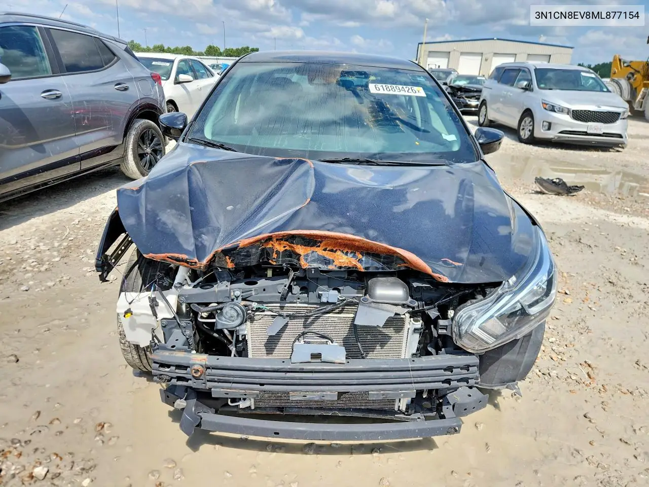 2021 Nissan Versa Sv VIN: 3N1CN8EV8ML877154 Lot: 61889426
