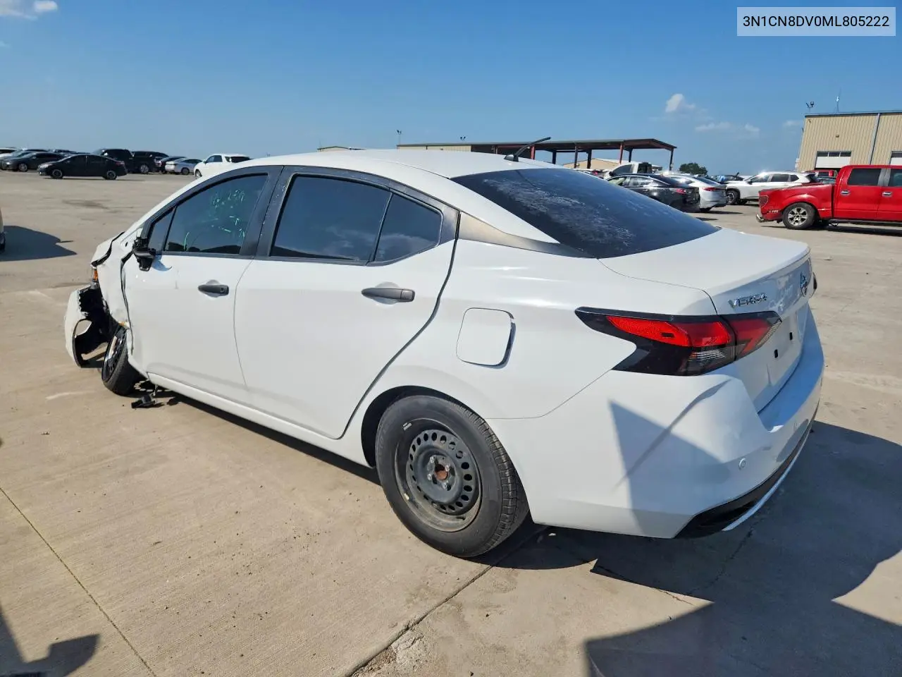 2021 Nissan Versa S VIN: 3N1CN8DV0ML805222 Lot: 62132446
