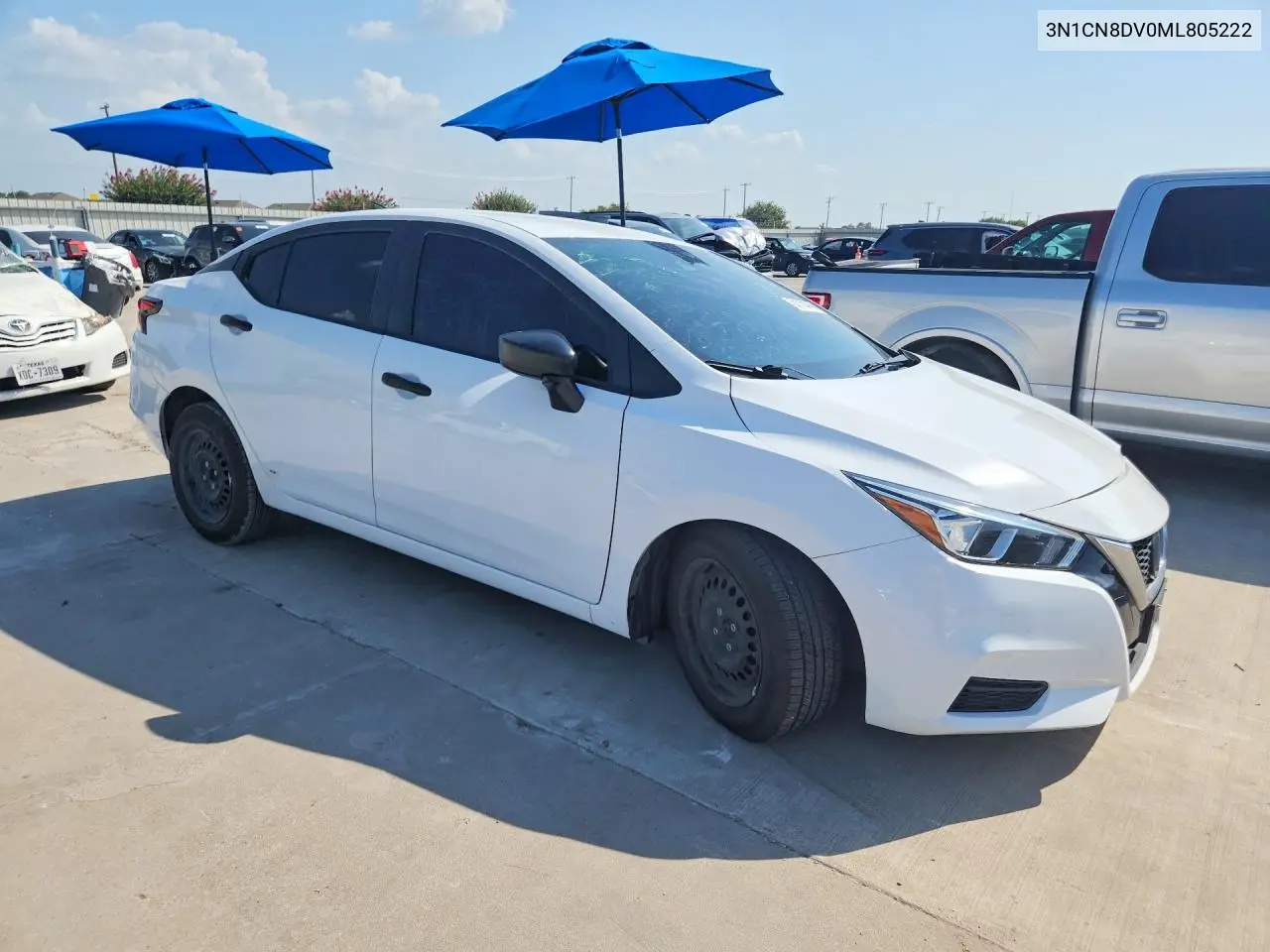 2021 Nissan Versa S VIN: 3N1CN8DV0ML805222 Lot: 62132446