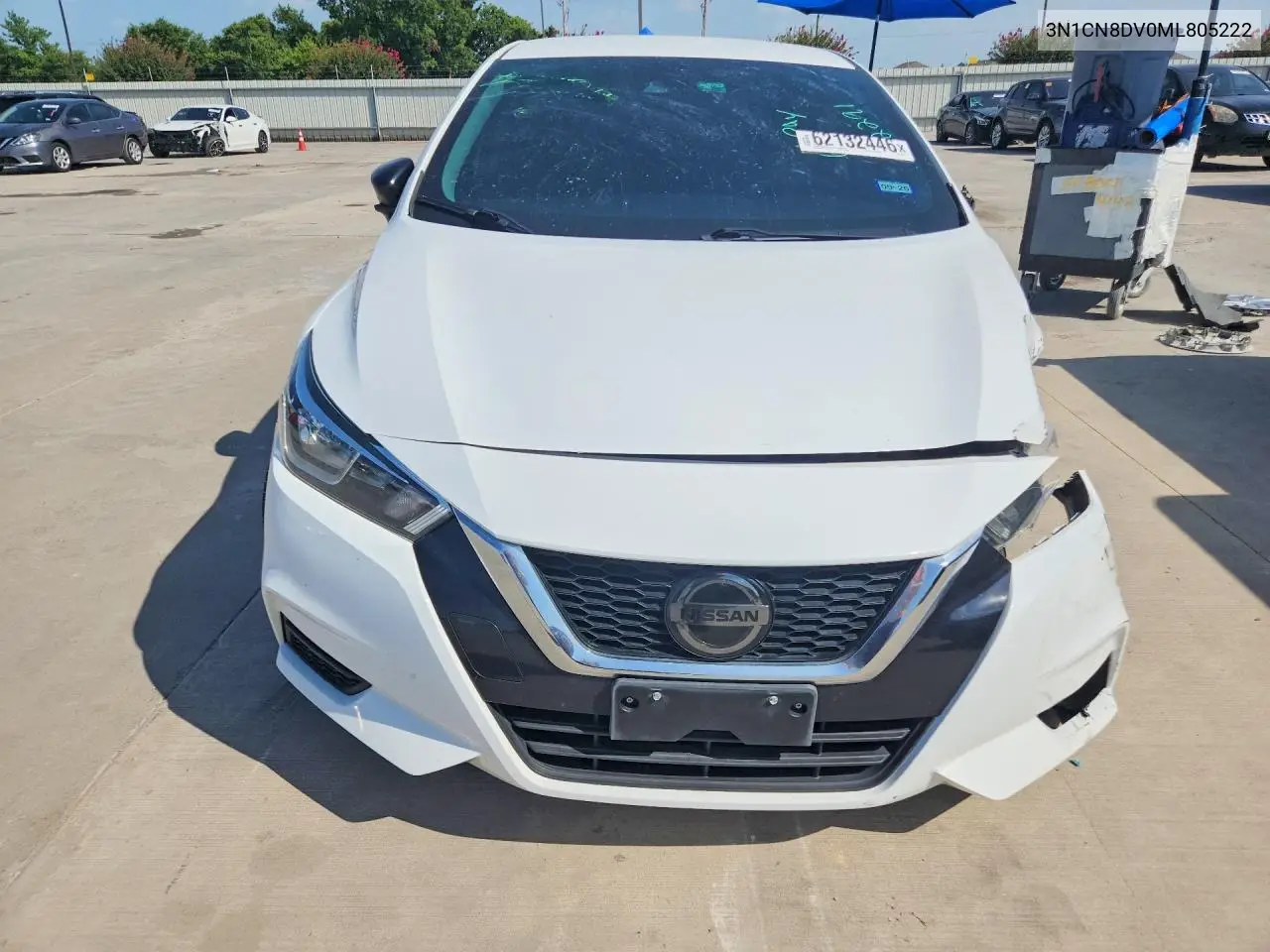2021 Nissan Versa S VIN: 3N1CN8DV0ML805222 Lot: 62132446