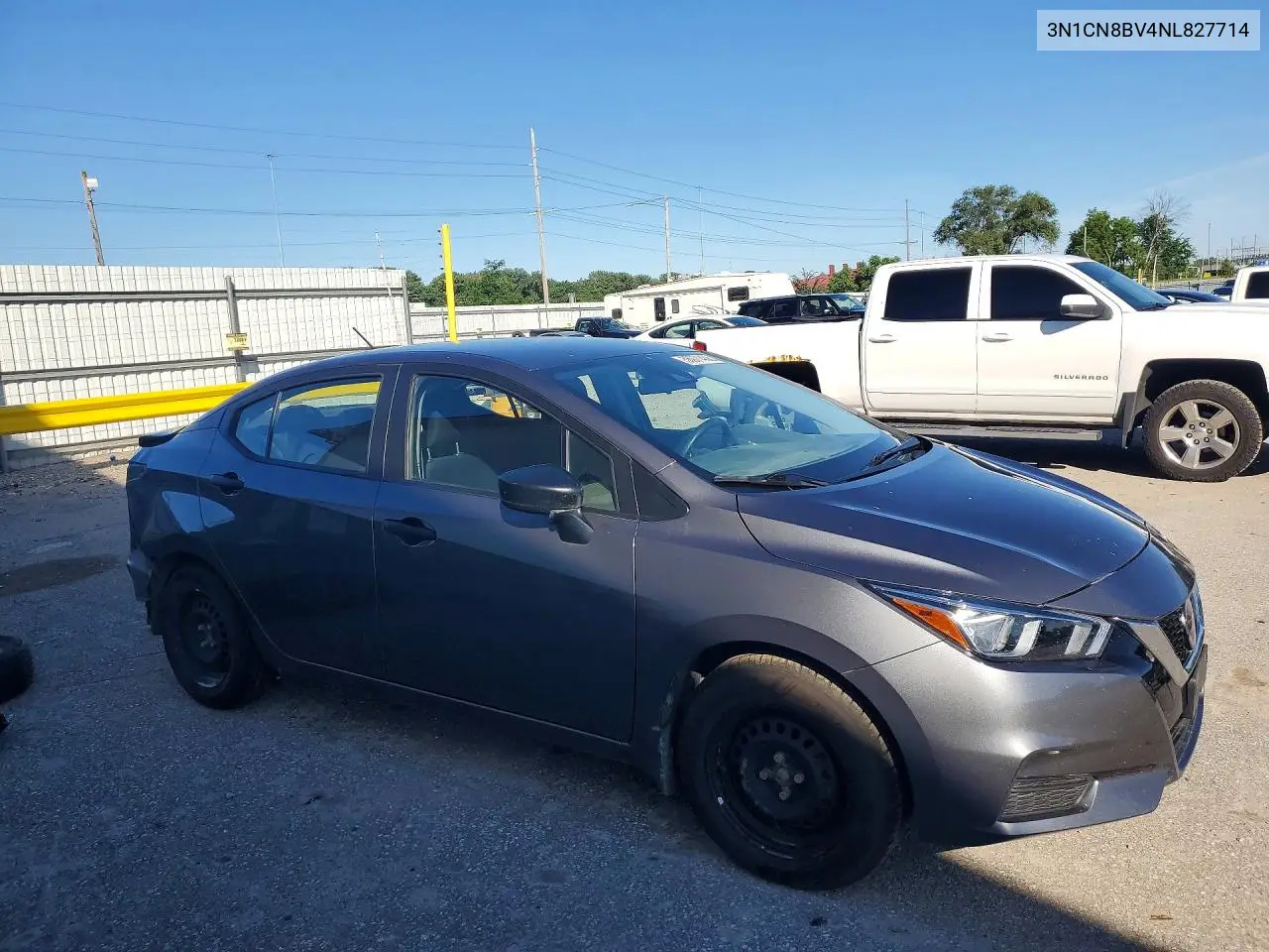 2022 Nissan Versa S VIN: 3N1CN8BV4NL827714 Lot: 56971456