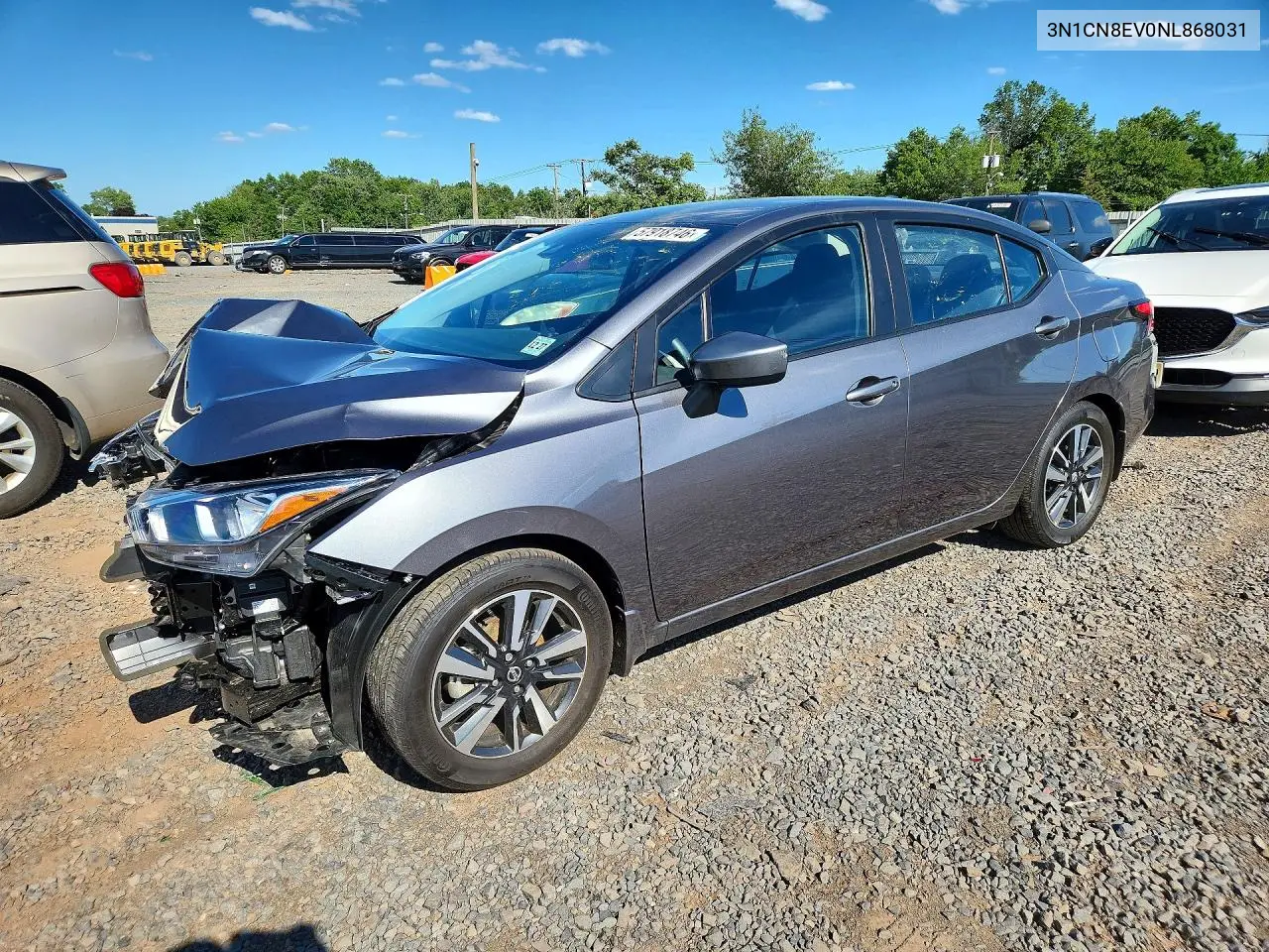 2022 Nissan Versa Sv VIN: 3N1CN8EV0NL868031 Lot: 57918746