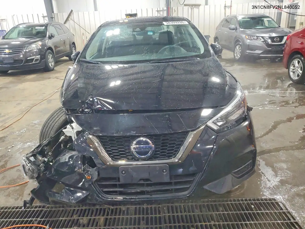 2022 Nissan Versa Sr VIN: 3N1CN8FV2NL840052 Lot: 58309286