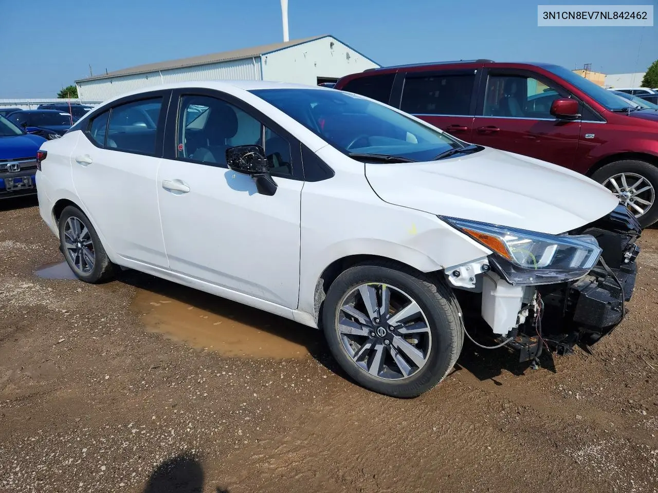 2022 Nissan Versa Sv VIN: 3N1CN8EV7NL842462 Lot: 58768456