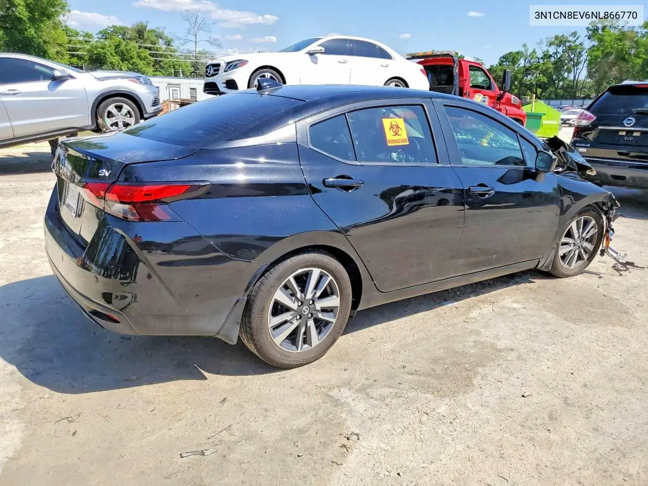 2022 Nissan Versa Sv VIN: 3N1CN8EV6NL866770 Lot: 77978675