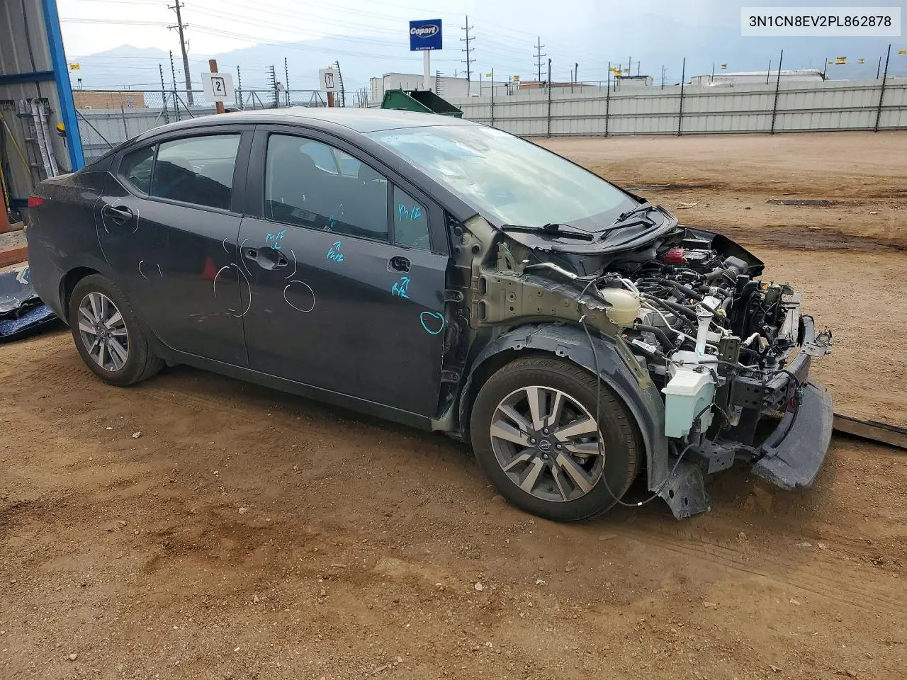 2023 Nissan Versa Sv VIN: 3N1CN8EV2PL862878 Lot: 59174186