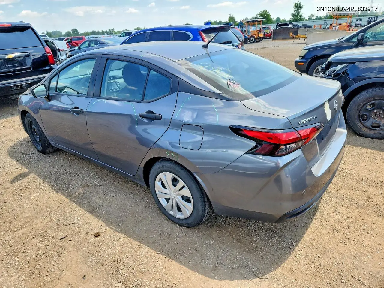 2023 Nissan Versa S VIN: 3N1CN8DV4PL833917 Lot: 59908076