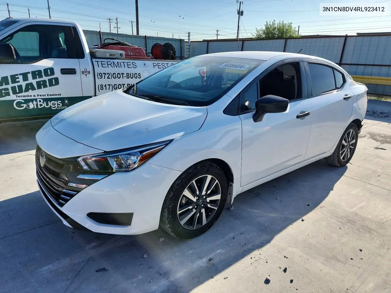 2024 Nissan Versa S VIN: 3N1CN8DV4RL923412 Lot: 60386086