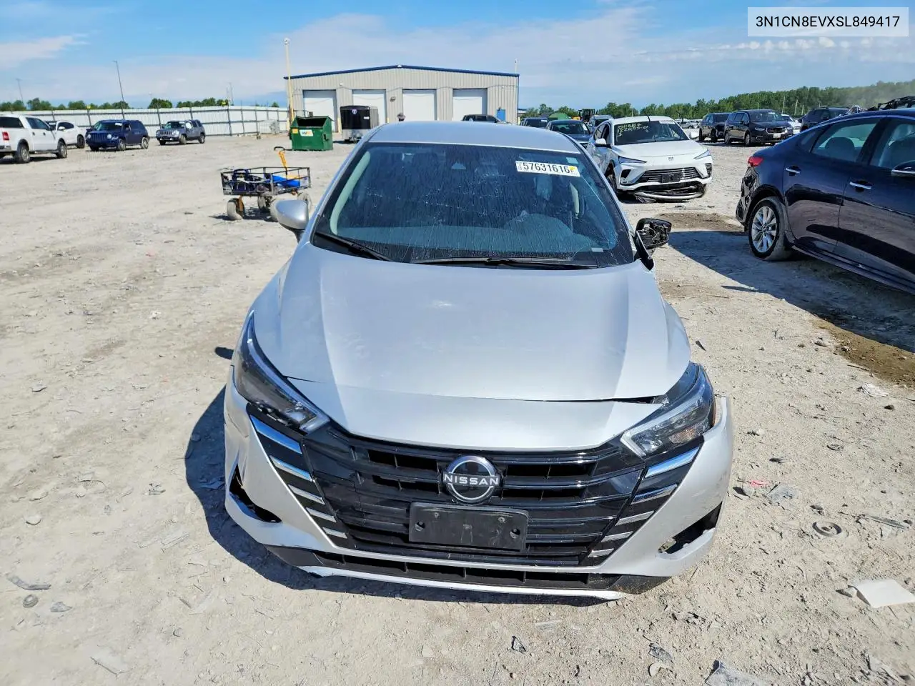 2025 Nissan Versa Sv VIN: 3N1CN8EVXSL849417 Lot: 57631616