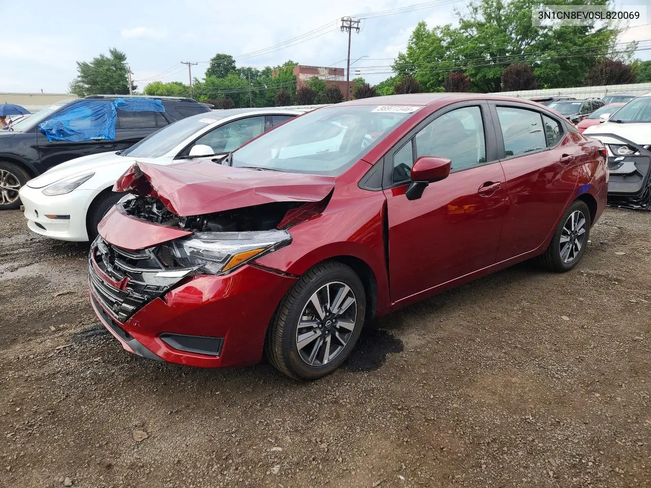 2025 Nissan Versa Sv VIN: 3N1CN8EV0SL820069 Lot: 58977346