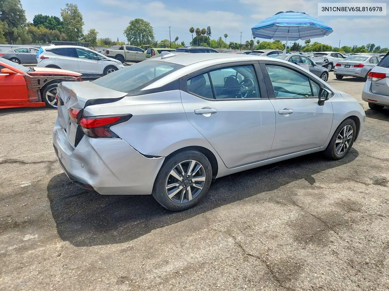 2025 Nissan Versa Sv VIN: 3N1CN8EV6SL816978 Lot: 59650966