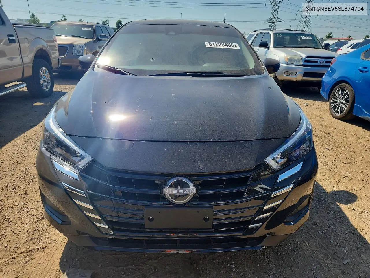 2025 Nissan Versa Sv VIN: 3N1CN8EV6SL874704 Lot: 61203406