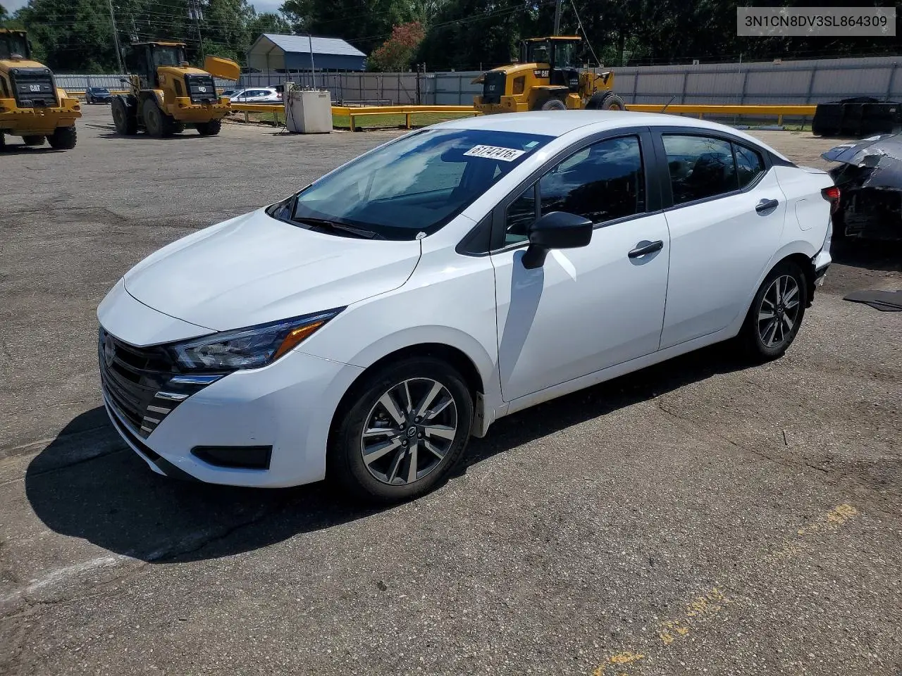 2025 Nissan Versa S VIN: 3N1CN8DV3SL864309 Lot: 61747416