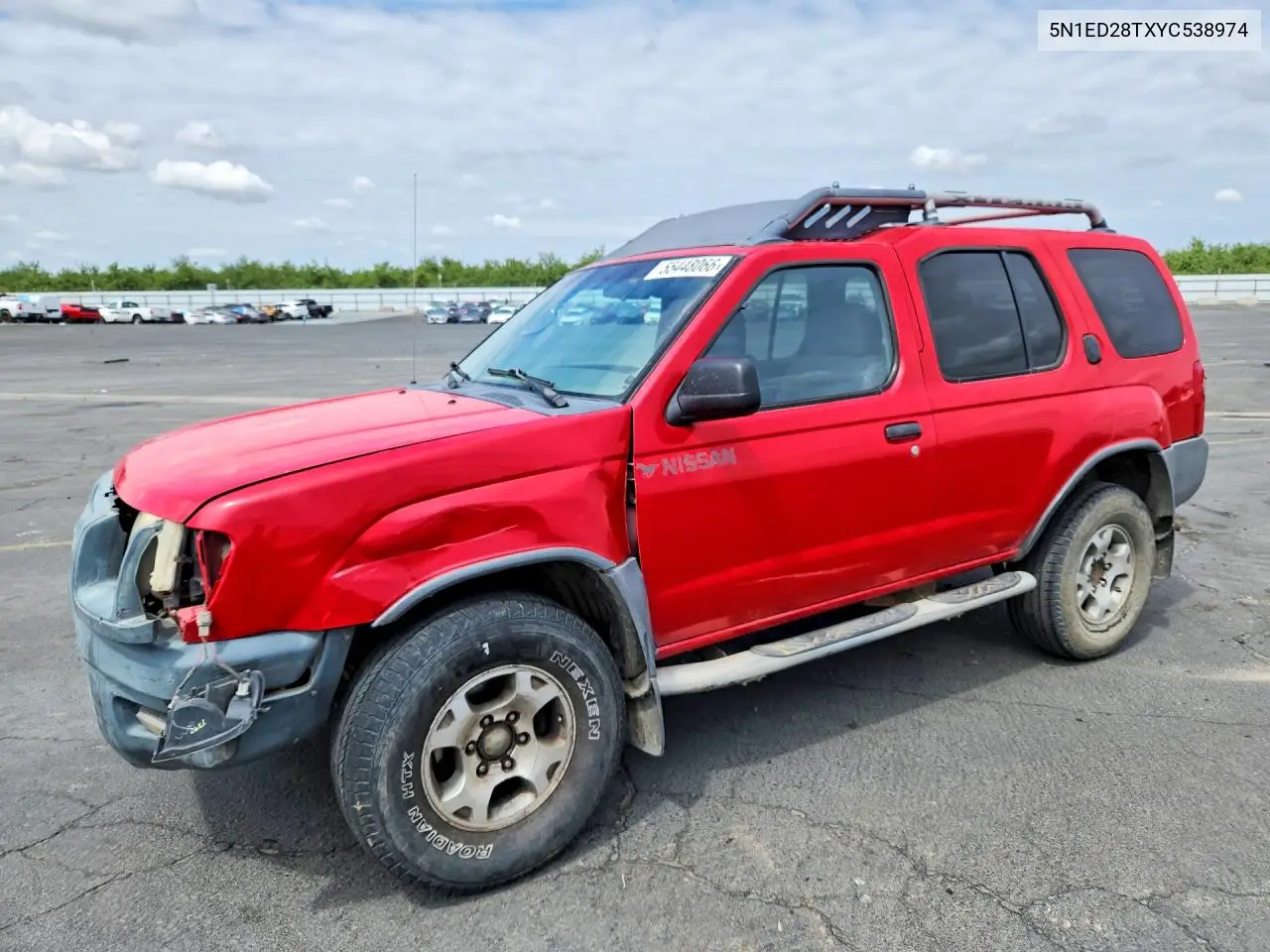 2000 Nissan Xterra Xe-V6 VIN: 5N1ED28TXYC538974 Lot: 55448066