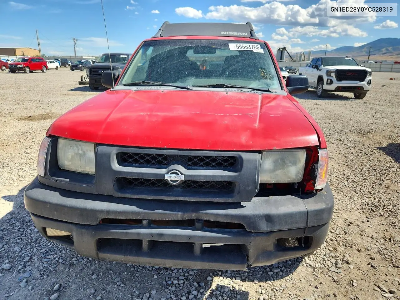 2000 Nissan Xterra Xe-V6 VIN: 5N1ED28Y0YC528319 Lot: 59553766