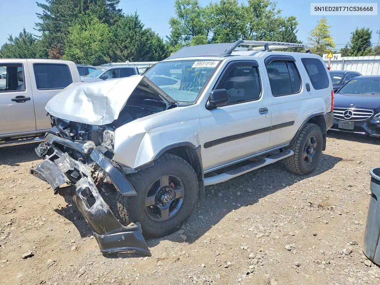 2001 Nissan Xterra Xe-V6 VIN: 5N1ED28T71C536668 Lot: 59651916