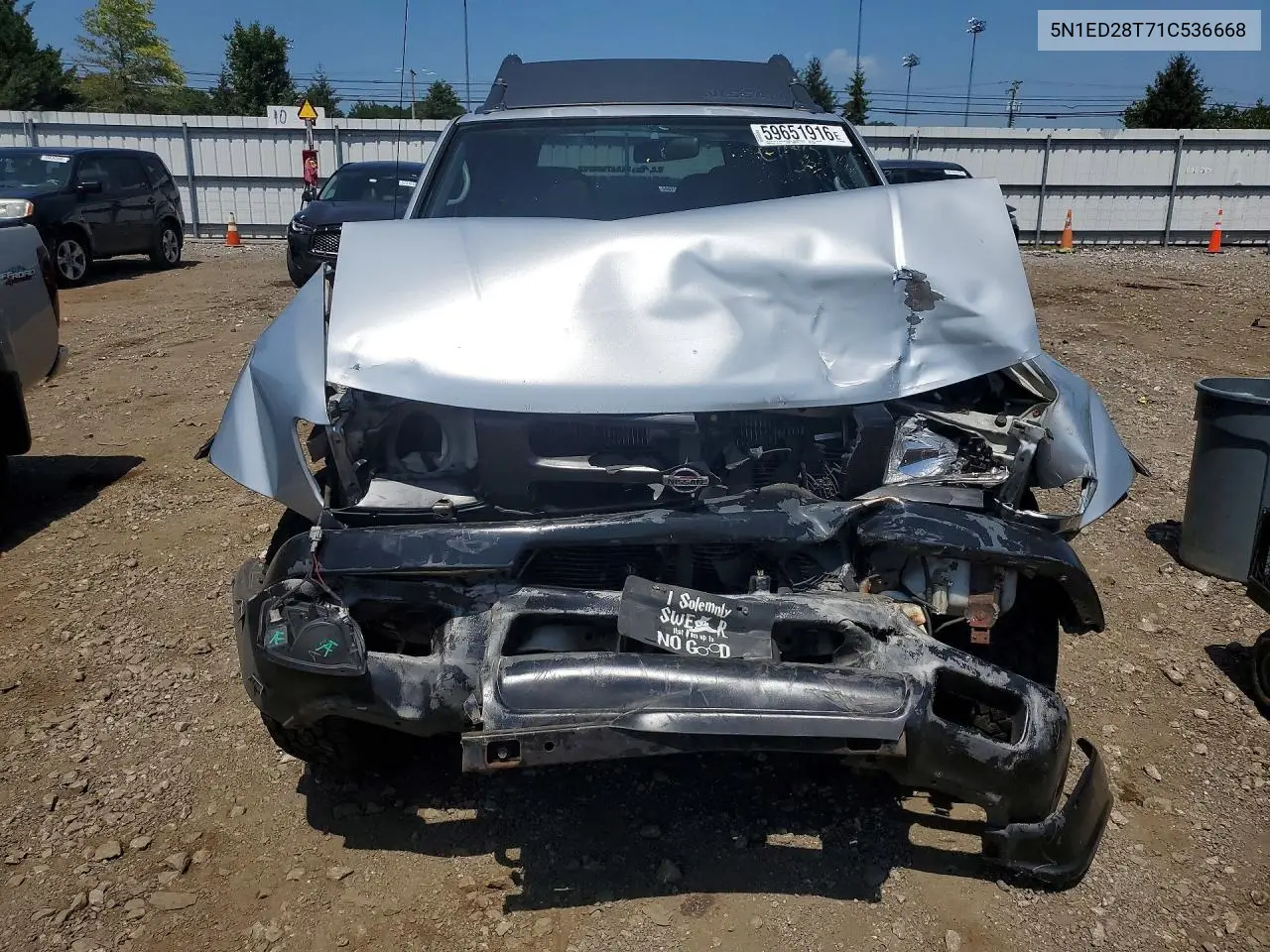 2001 Nissan Xterra Xe-V6 VIN: 5N1ED28T71C536668 Lot: 59651916