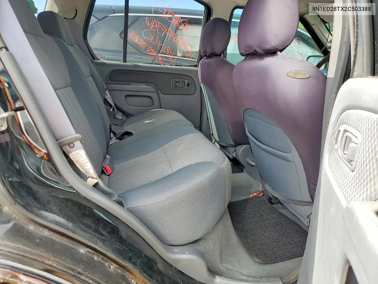 2002 Nissan Xterra Xe-V6 VIN: 5N1ED28TX2C503388 Lot: 54795816